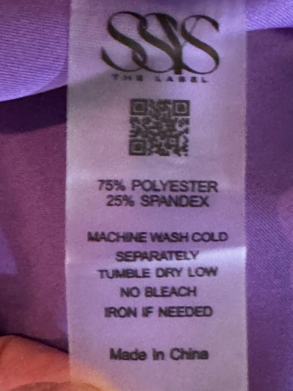 SSYS The Zoey Purple Scuba Ruffle Collar Zip Dress Size Small - Picture 7 of 8